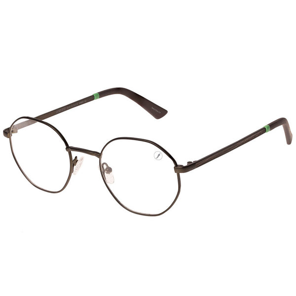 Lentes De Sol New Retro Redondo Verde/Verde