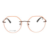 Lentes De Vista Ultralight Redondo De Acero Inoxidable