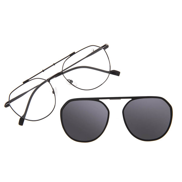 Lentes De Sol Otica Aviador Negro/Negro