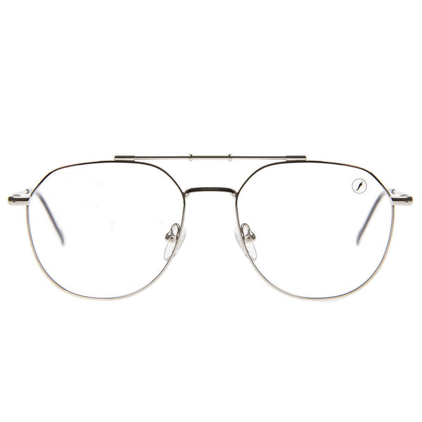 Lentes De Sol Otica Aviador Plata/Plata