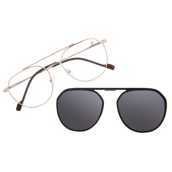 Lentes De Sol Otica Aviador Dorado