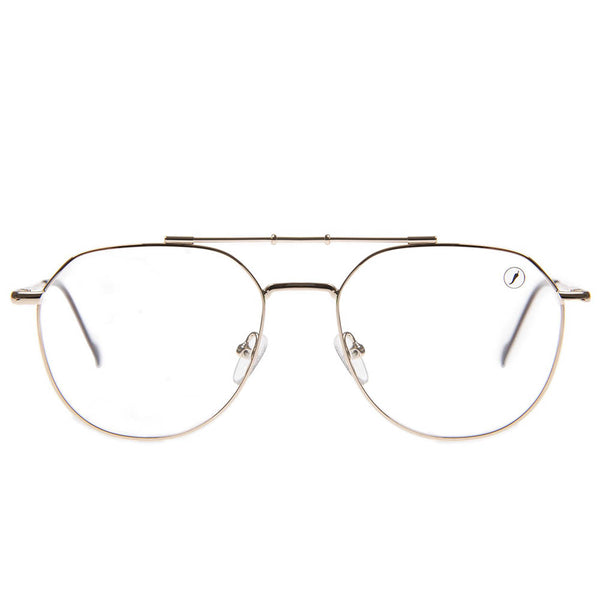 Lentes De Sol Otica Aviador Dorado