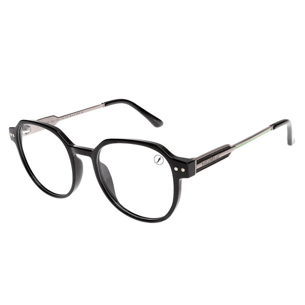 Lentes De Sol New Retro Redondo Verde/Negro