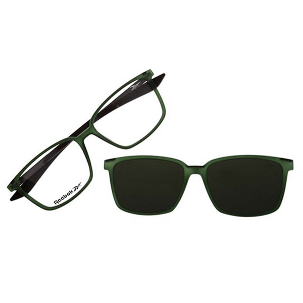 Lentes 2 En 1 Reebok Cuadrado Verde/Verde