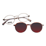 Lentes 2 En 1 One Piece Redondo De Acero Inoxidable
