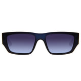 Lentes De Sol Yawanawa Rectangular Gradiente Azul/Azul