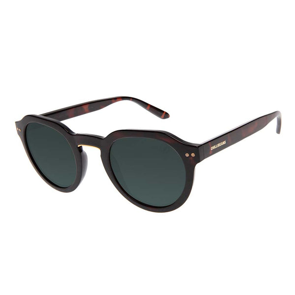 Lentes De Sol Chilli Beans Redondo Verde/Tortuga