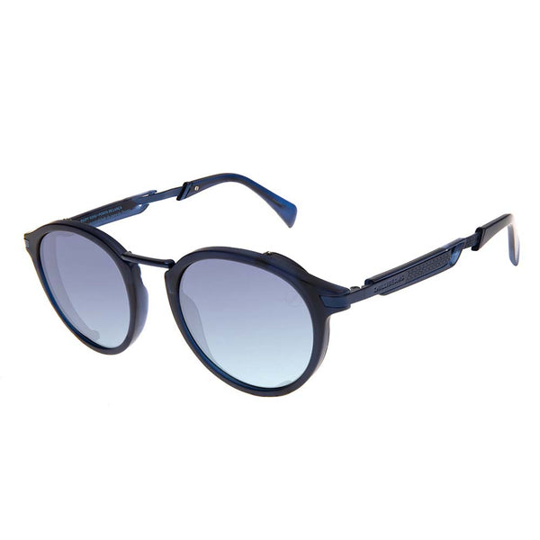 Lentes De Sol Yawanawa Redondo Gradiente Azul/Azul