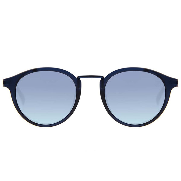 Lentes De Sol Yawanawa Redondo Gradiente Azul/Azul