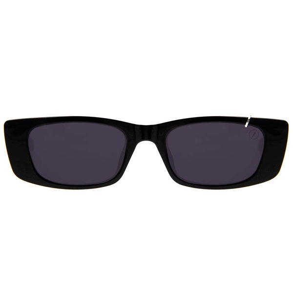 Lentes De Sol Bianca Andrade Rectangular Negro/Negro