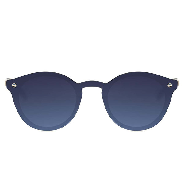 Lentes De Sol Yawanawa Redondo Gradiente Azul/Azul