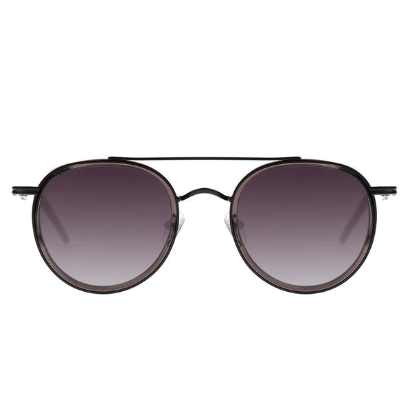 Lentes De Sol Yawanawa Redondo Gradiente/Negro