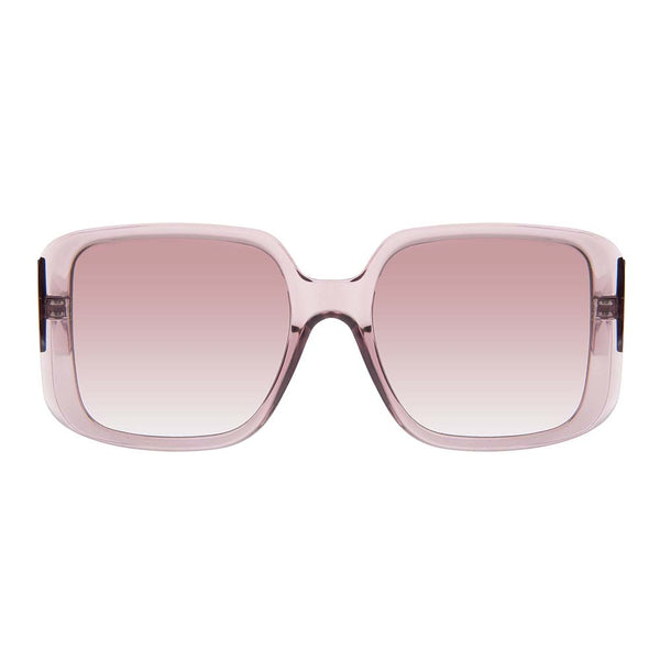 Lentes De Sol Otica Cuadrado Rose/Beis