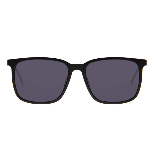 Lentes De Sol Otica Cuadrado Negro/Negro Hombre