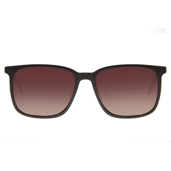 Lentes De Sol Otica Cuadrado Gradiente Marrón/Marrón Hombre