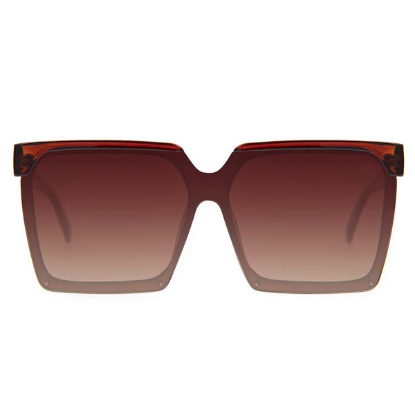 Lentes De Sol Otica Redondo Marrón/Marrón Mujer