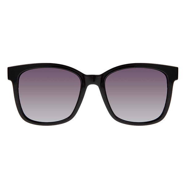 Lentes De Sol Otica Cuadrado Gradiente/Negro