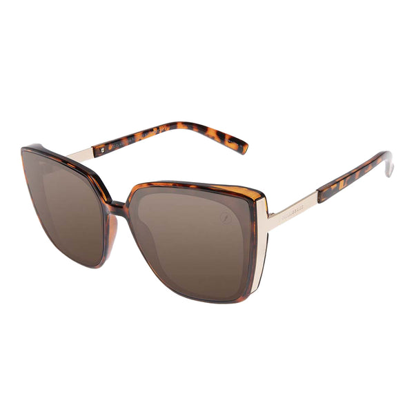 Lentes De Sol Otica Cuadrado Marrón/Tortuga Mujer