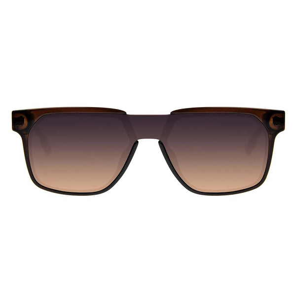 Lentes De Sol Infinity Cuadrado Marrón/Gradiente Verde