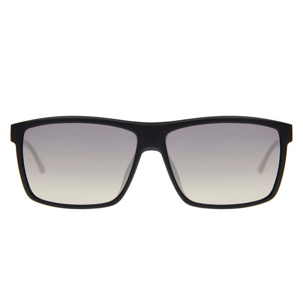 Lentes De Sol Fibra De Carbono Cuadrado Negro/Negro