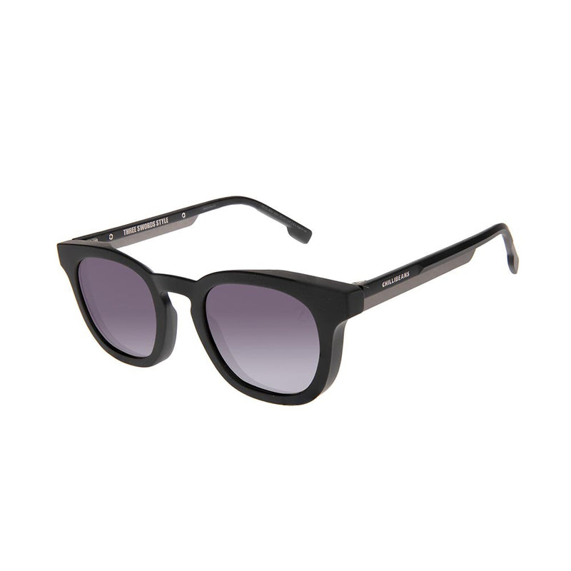 Lentes De Sol One Piece Redondo Gradiente/Negro