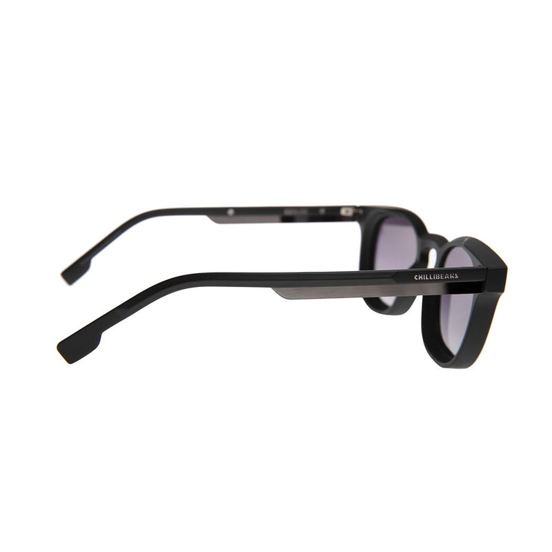 Lentes De Sol One Piece Redondo Gradiente/Negro