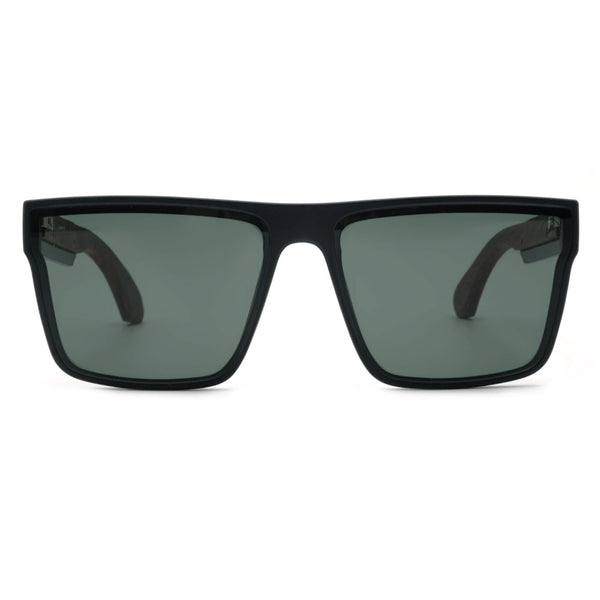 Lentes De Sol Bambu E Madeira Cuadrado Hombre