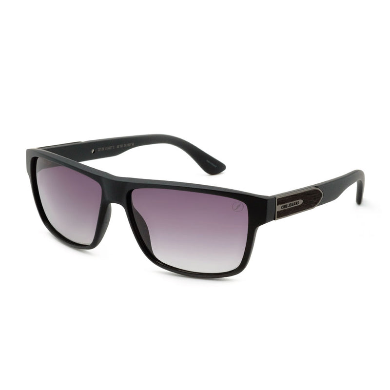 Lentes De Sol Bambu E Madeira Cuadrado Hombre