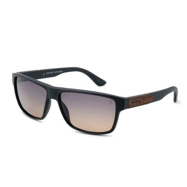 Lentes De Sol Bambu E Madeira Cuadrado Hombre