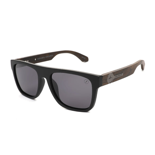 Lentes De Sol Bambu E Madeira Cuadrado Hombre
