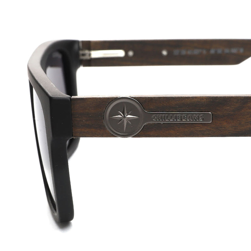 Lentes De Sol Bambu E Madeira Cuadrado Hombre