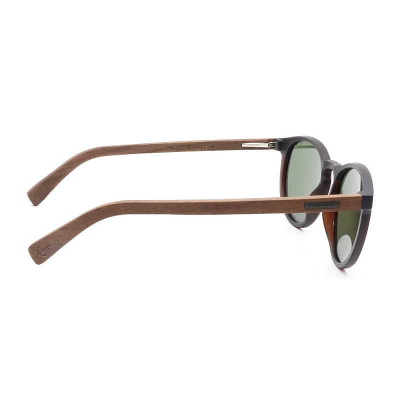 Lentes De Sol Bambu E Madeira Redondo Unisex