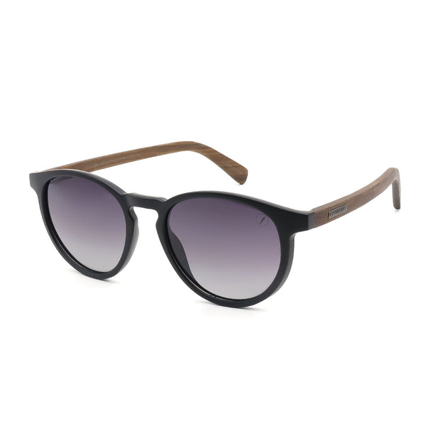 Lentes De Sol Bambu E Madeira Redondo Unisex