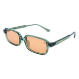 Lentes De Sol De Policarbonato Cuadrado Trend Vermelha