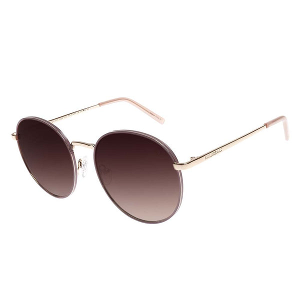 Lentes De Sol Chilli Beans Redondo  Marrón/Dorado Mujer