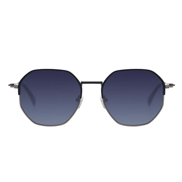 Lentes De Sol Yawanawa Redondo Gradiente Azul/Azul
