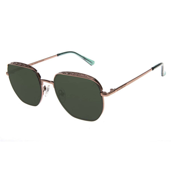 Lentes De Sol Yawanawa Cuadrado Verde/Marrón
