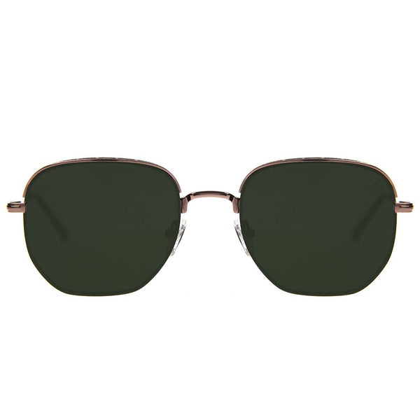 Lentes De Sol Yawanawa Cuadrado Verde/Marrón