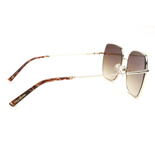 Lentes de sol Ouro Redondo