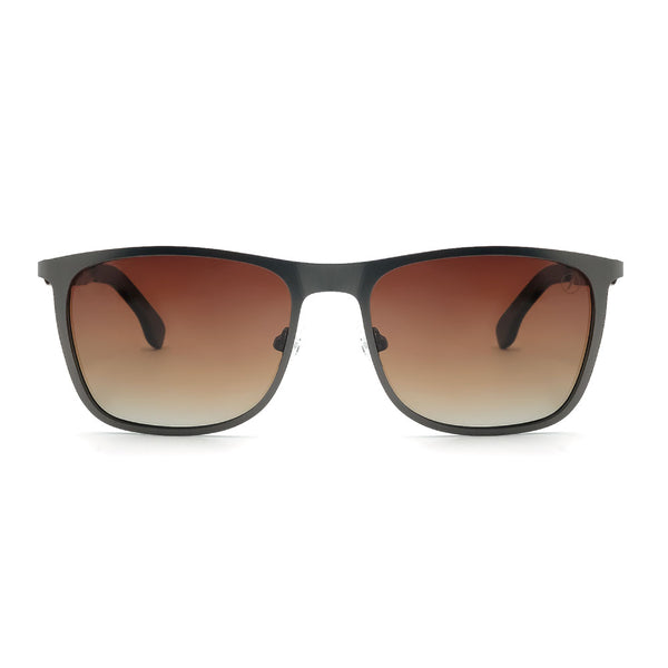 Lentes De Sol Bambu E Madeira Cuadrado Hombre