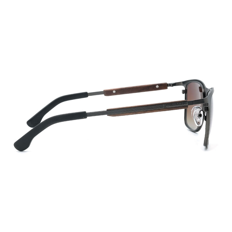 Lentes De Sol Bambu E Madeira Cuadrado Hombre