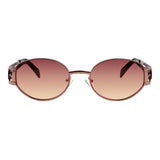 Lentes De Sol De Acero Inoxidable Redondo Anitta