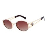 Lentes De Sol De Acero Inoxidable Redondo Anitta