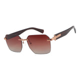 Lentes De Sol De Acero Inoxidable Cuadrado Anitta