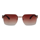Lentes De Sol De Acero Inoxidable Cuadrado Anitta