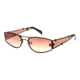 Lentes De Sol De Acero Inoxidable Cuadrado Anitta