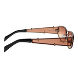 Lentes De Sol De Acero Inoxidable Cuadrado Anitta
