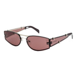 Lentes De Sol De Acero Inoxidable Cuadrado Anitta