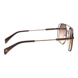 Lentes de sol De Acero Inoxidable Redondo Flap