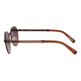 Lentes De Sol One Piece Redondo De Acero Inoxidable